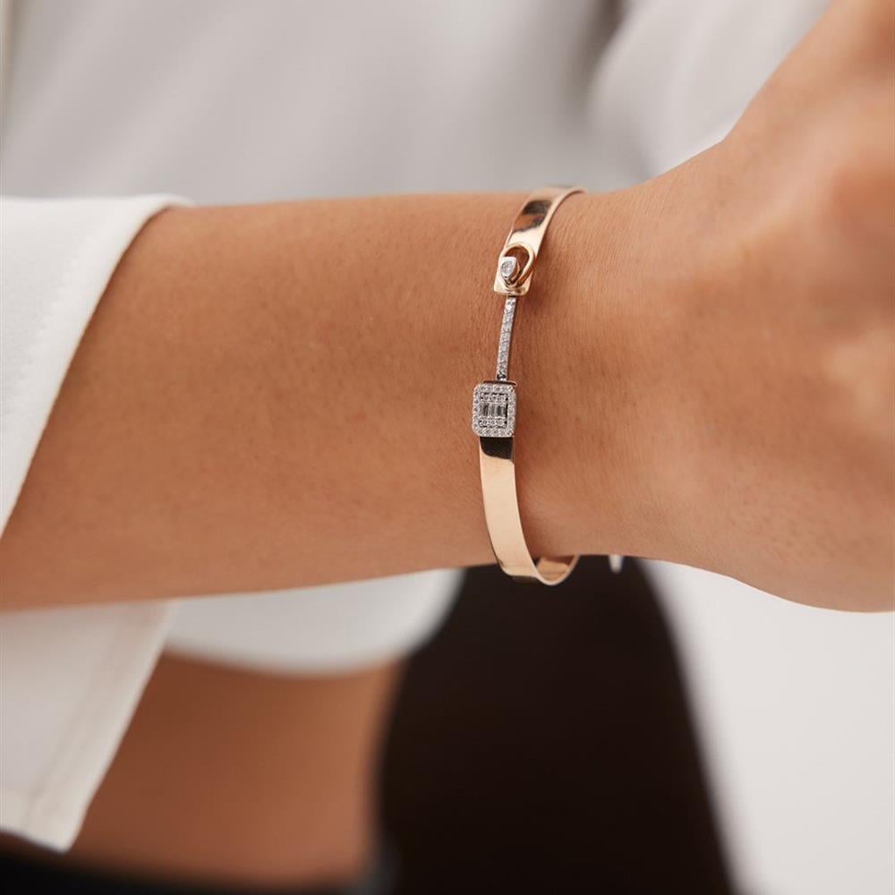 0.16 Ct Pırlanta Baget Bileklik