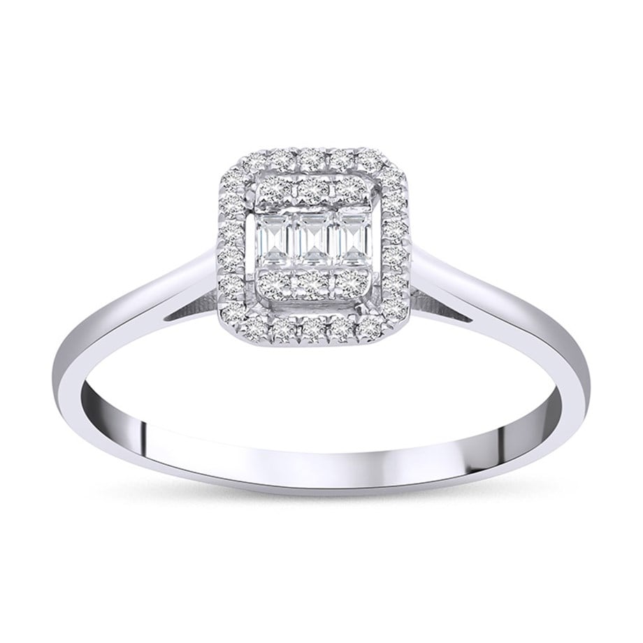 0.16 CT Baget Pırlanta Yüzük - Image 1