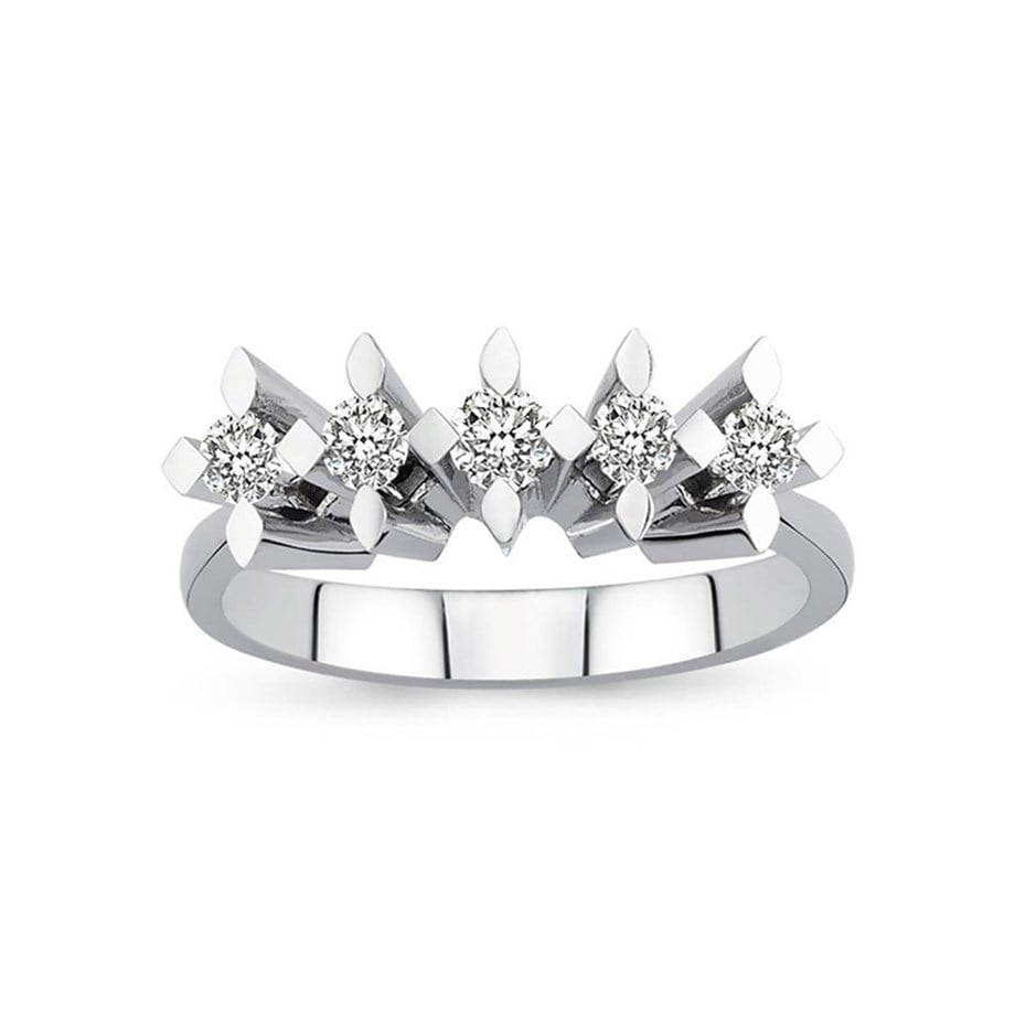 0.35 Ct Pırlanta Beştaş Yüzük - Image 1