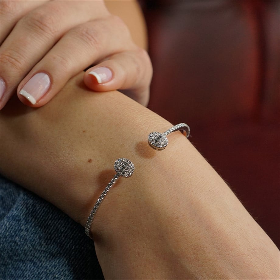 1.10 Ct Pırlanta Baget Bileklik - Image 1