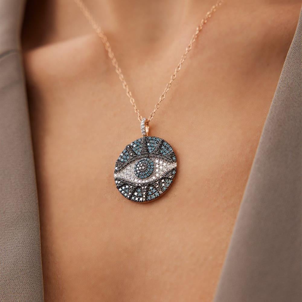 2.16 Ct Pırlanta Evil-Eye Kolye - Image 1