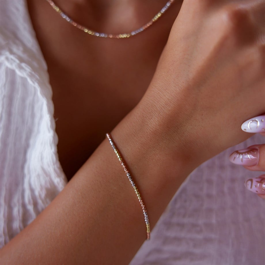 3 Renk Altın Dorika Bileklik - Image 2