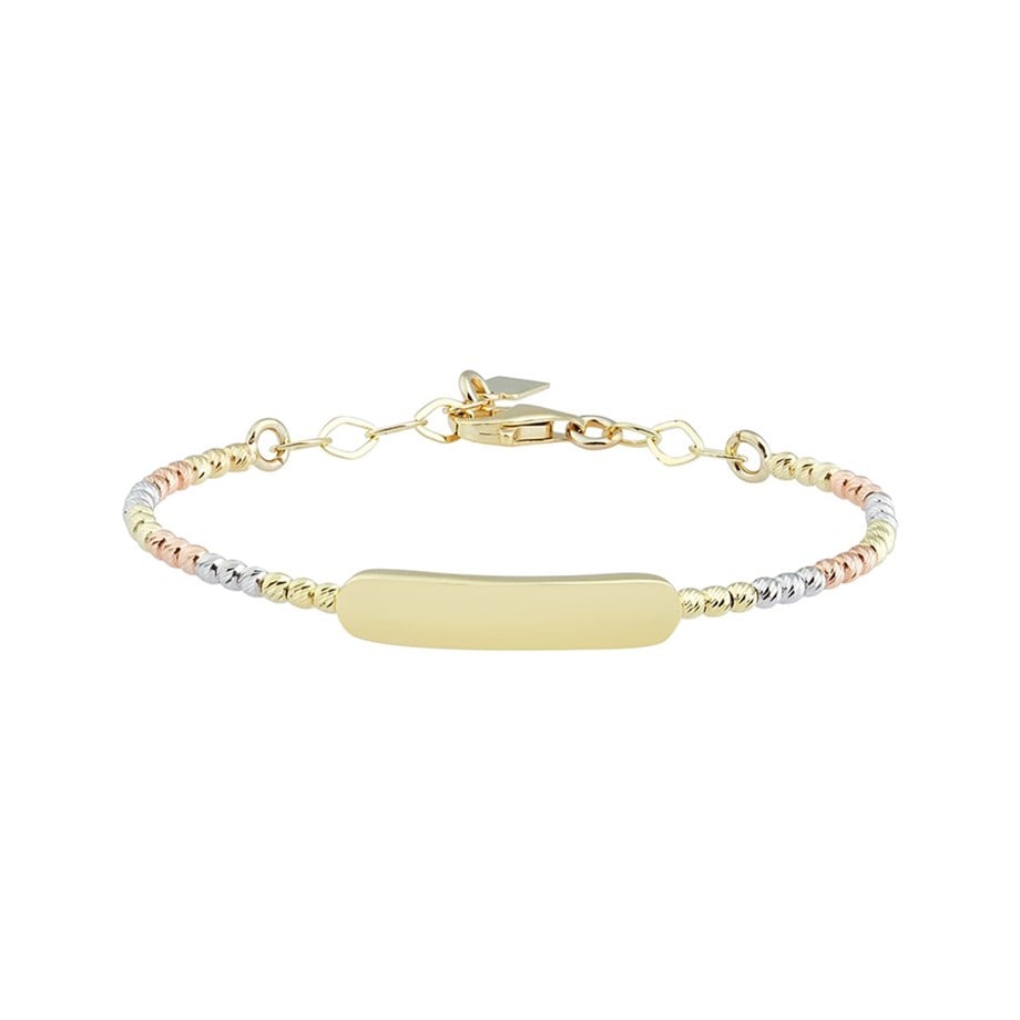 3 Renk Altın Dorika Çocuk Bilezik Künye - Image 1