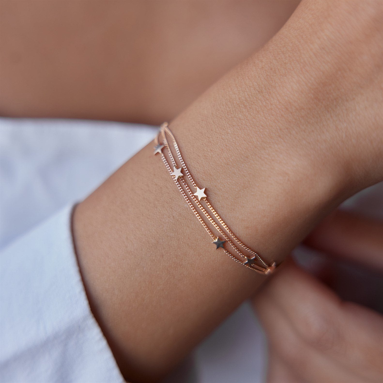 3 Sıra Minimal Yıldız Bileklik - Image 1