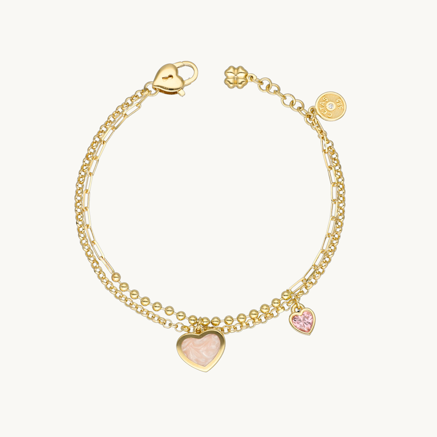 Cetaş Love&Heart Altın Bileklik