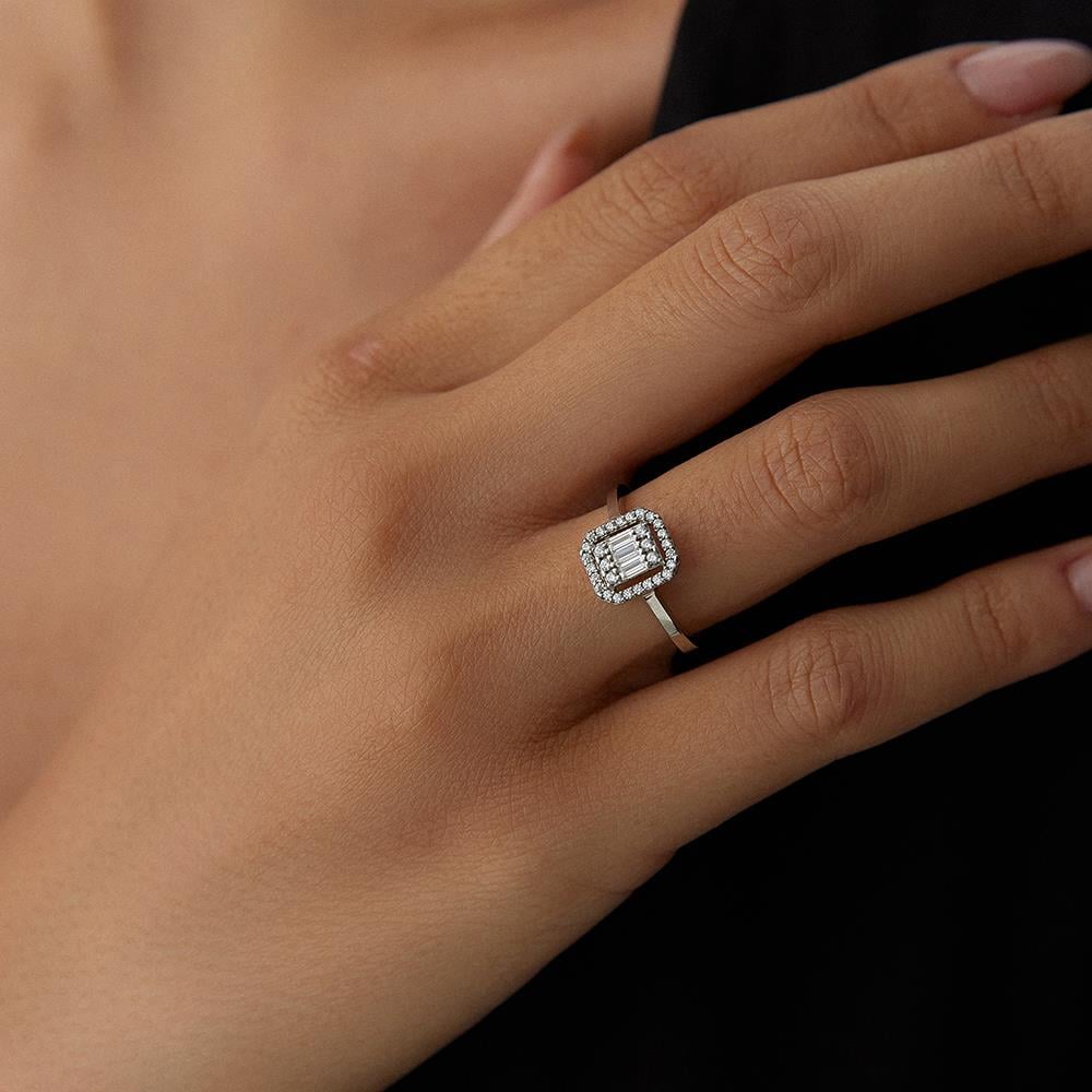 8 Ayar Altın Baget Yüzük - Image 2