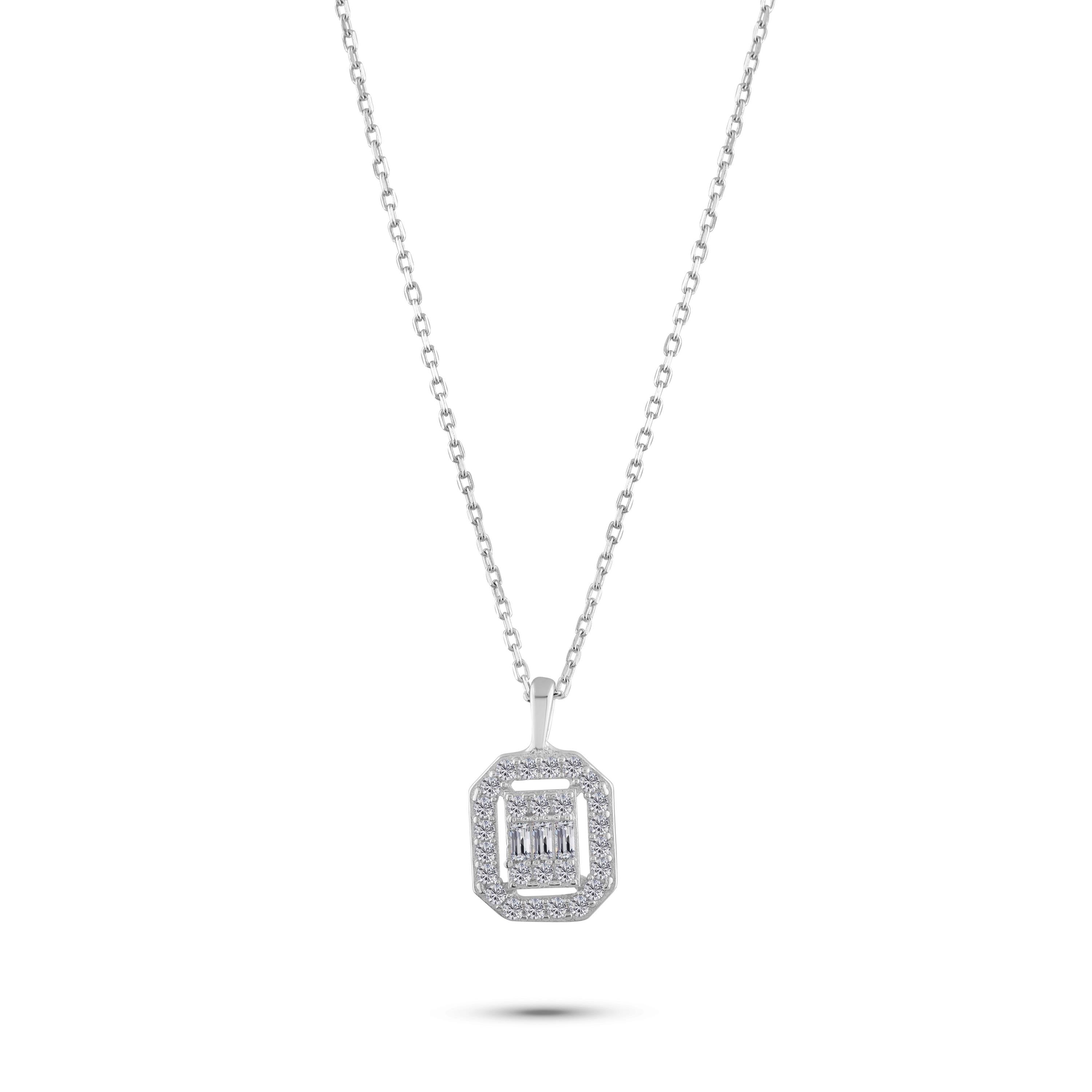 8 K Altın Baget Kolye - Image 2