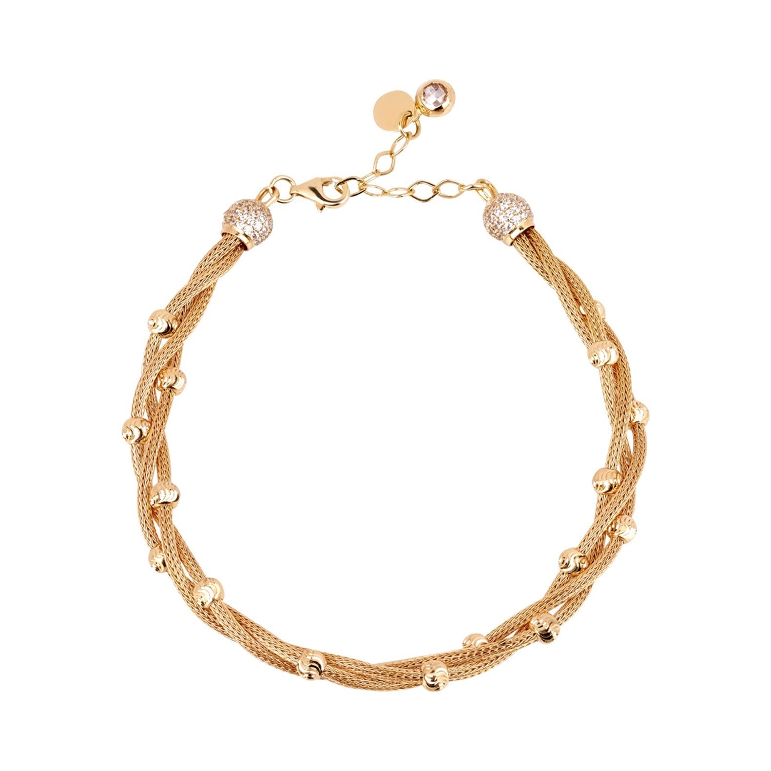 8 K Üçlü Dorika Sarmal İtalyan Bileklik - Image 2