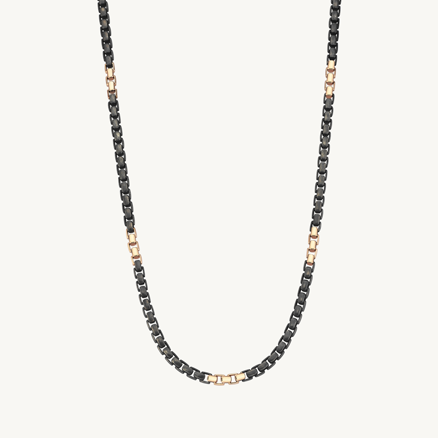 Cetaş Motto Erkek Altın-Gümüş Kolye