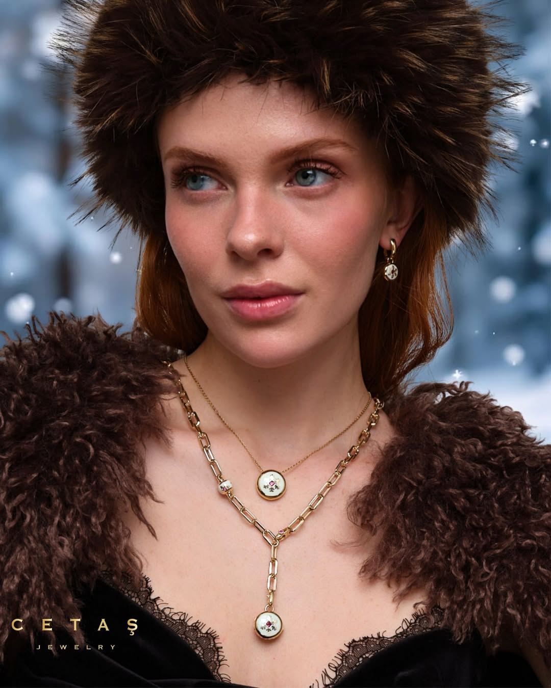 Rose Sun Altın Kolye