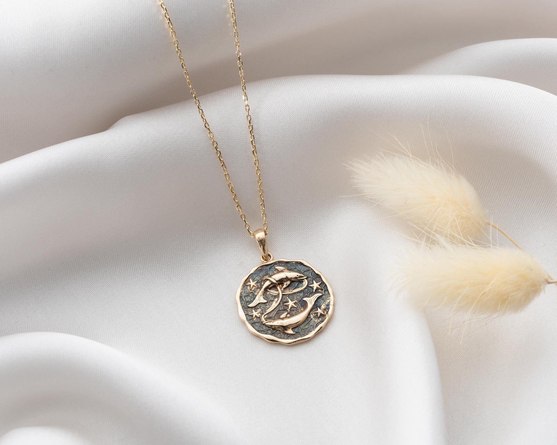 Altın Balık Burç Kolye Ucu - Image 3