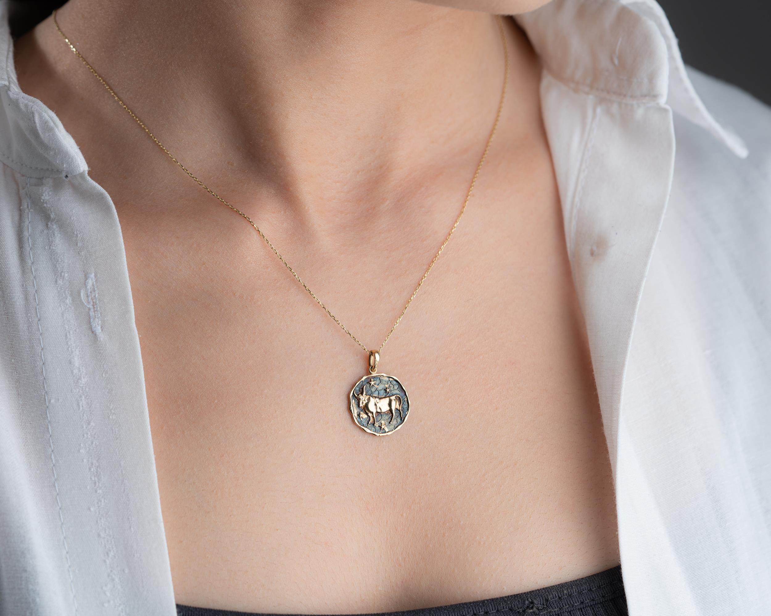 Altın Boğa Burç Kolye Ucu - Image 9