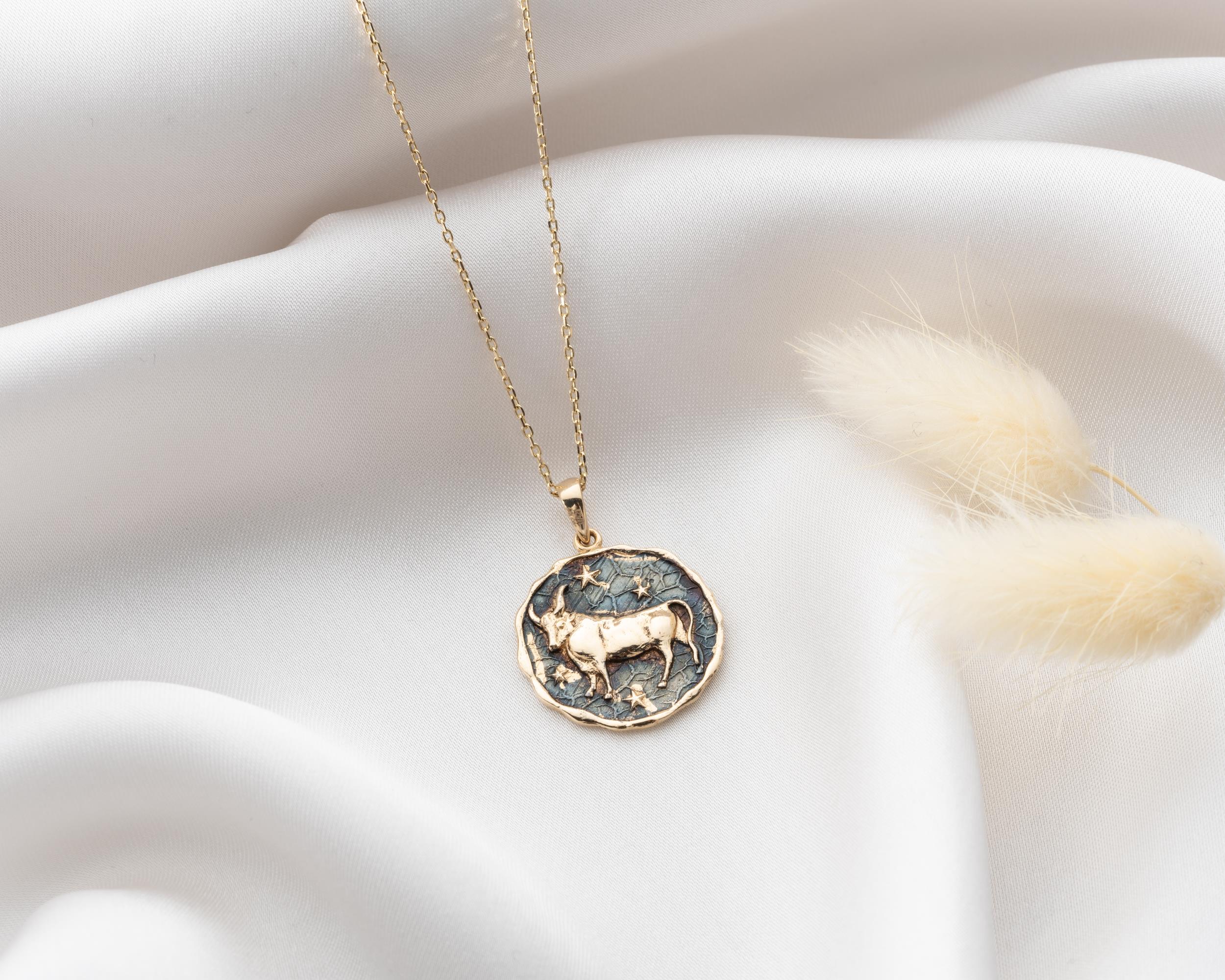 Altın Boğa Burç Kolye Ucu - Image 2