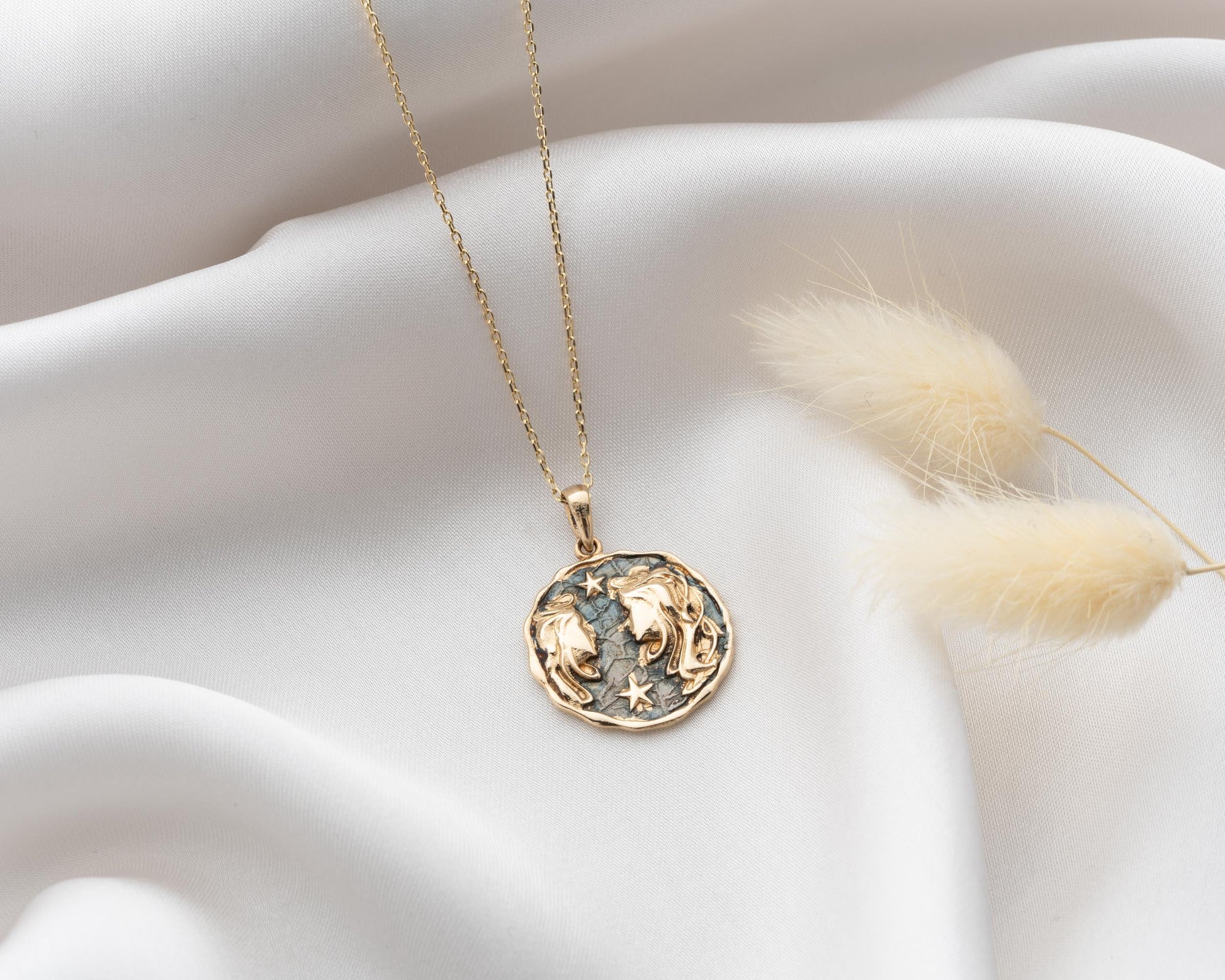 Altın İkizler Burç Kolye Ucu - Image 3