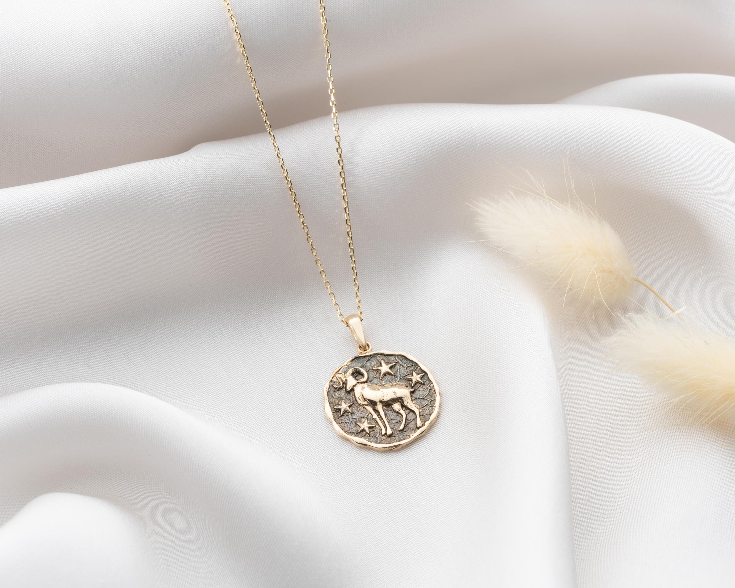 Altın Koç Burç Kolye Ucu - Image 2