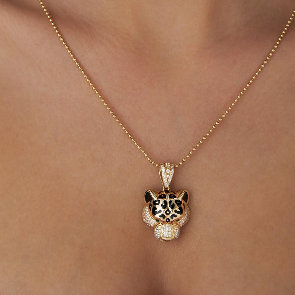 Altın Leopar Kolye Ucu - Image 2