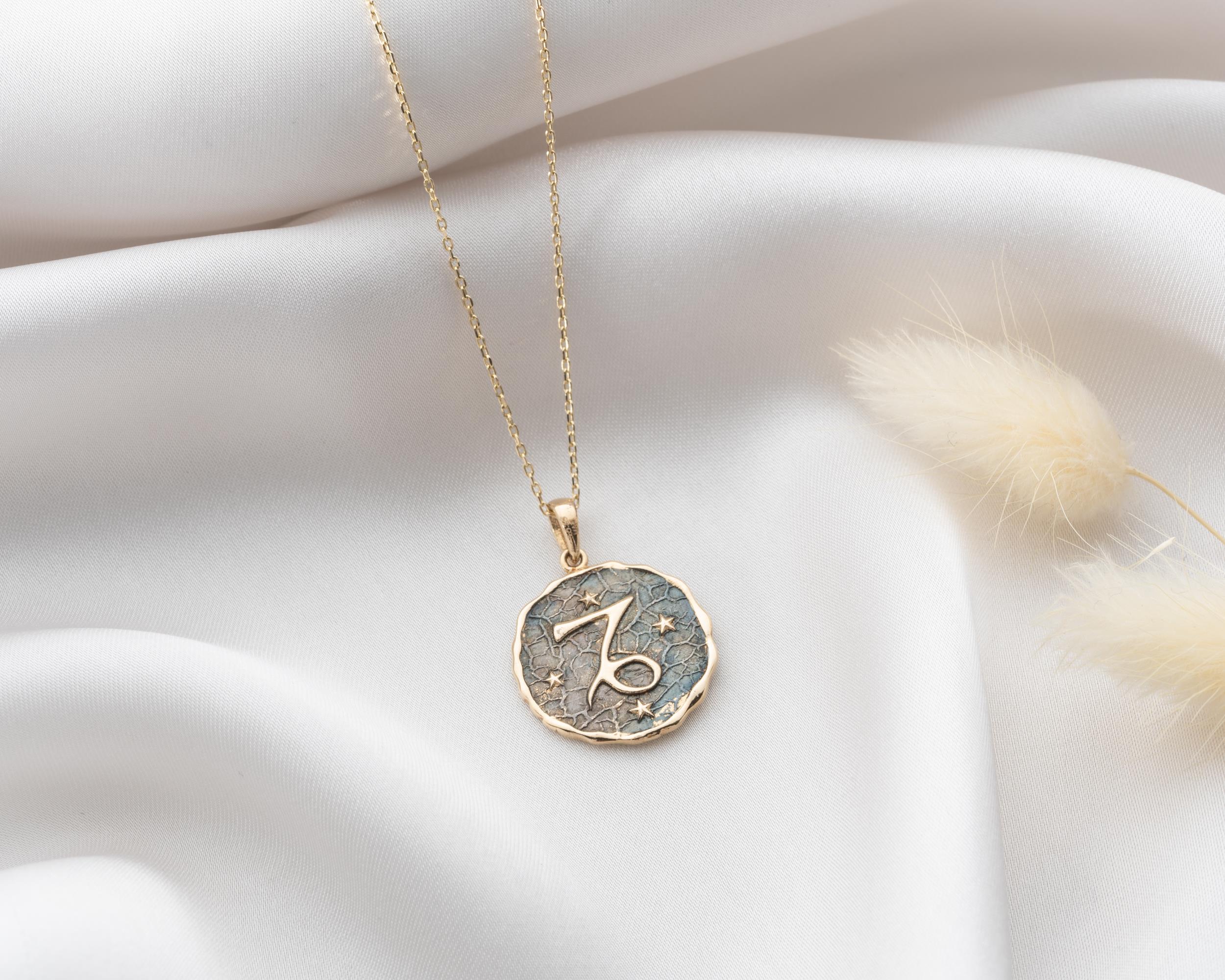 Altın Oğlak Burç Kolye Ucu - Image 2