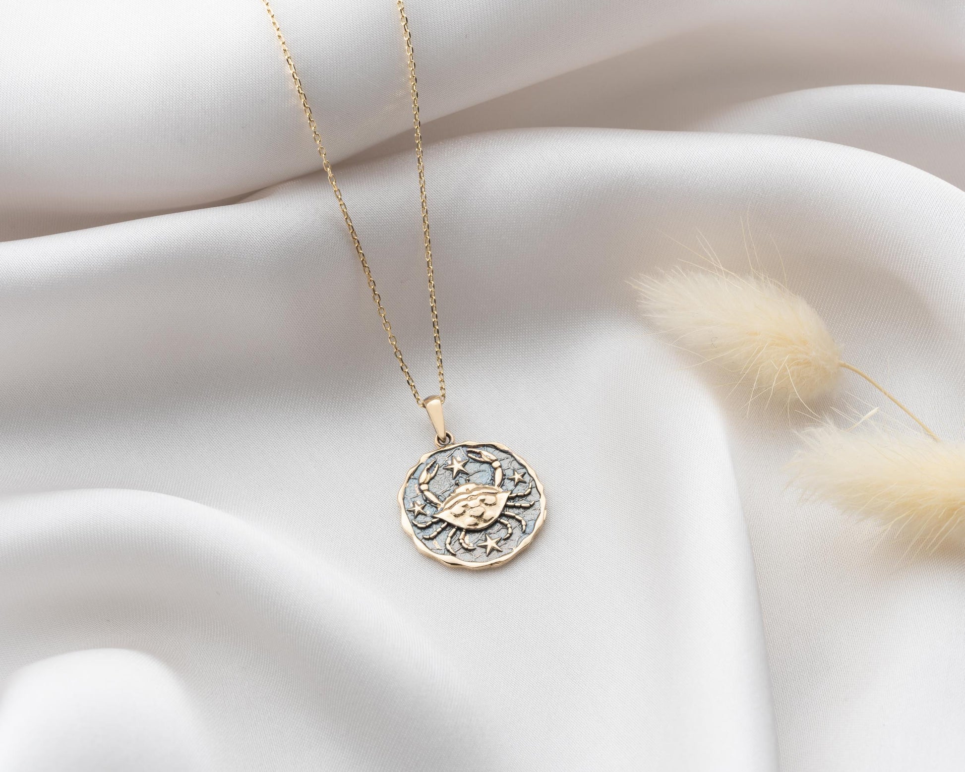 Altın Yengeç Burç Kolye Ucu - Image 2