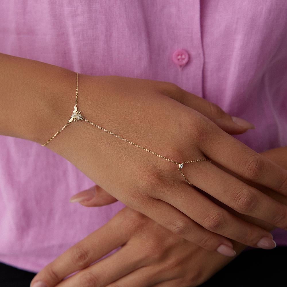 Arı Altın Şahmeran Bileklik - Image 2