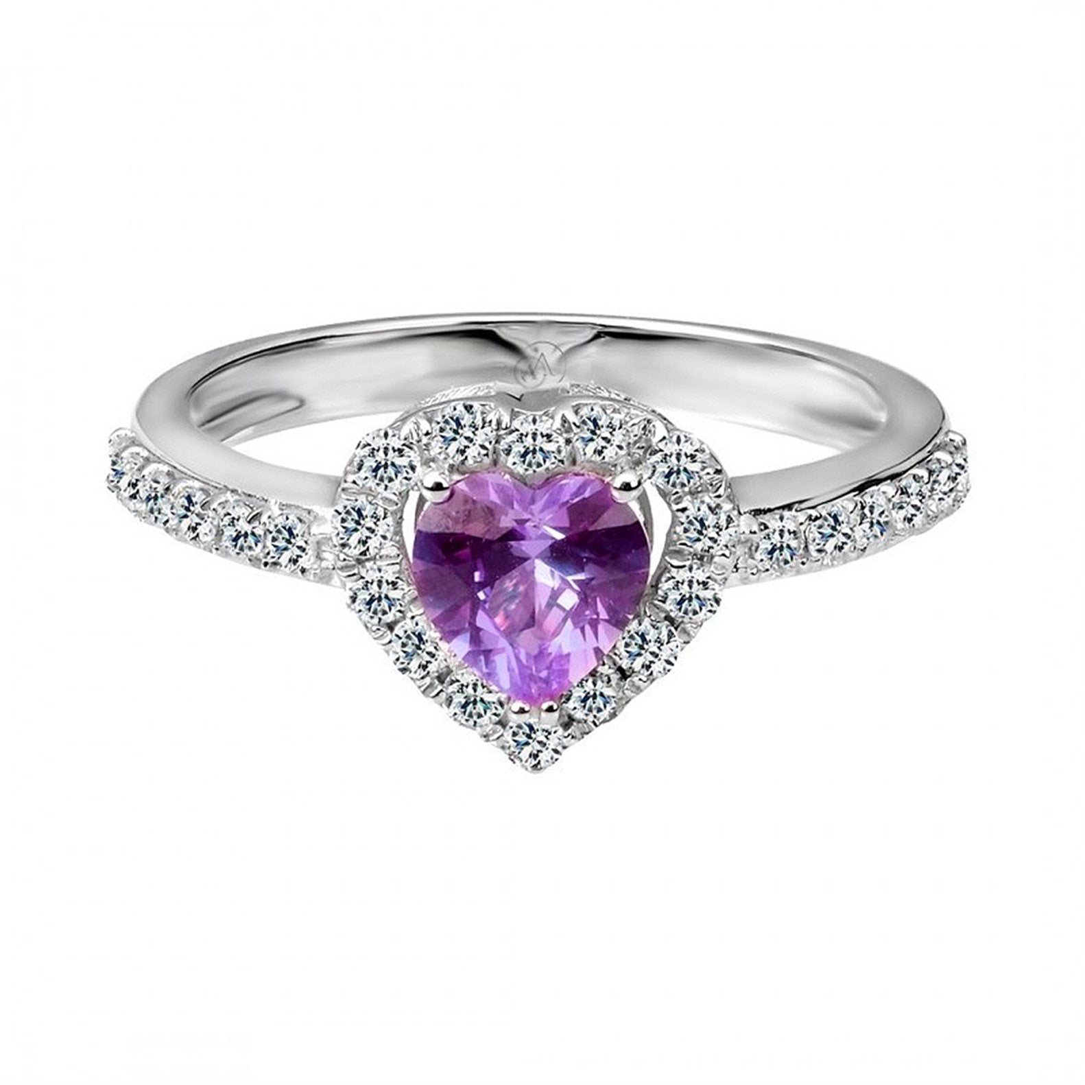 ARTE HEART AMETHYST PIRLANTA ALTIN YÜZÜK - Image 1