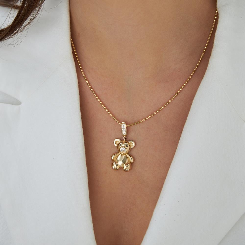 Ayıcık Altın Kolye Ucu - Image 1