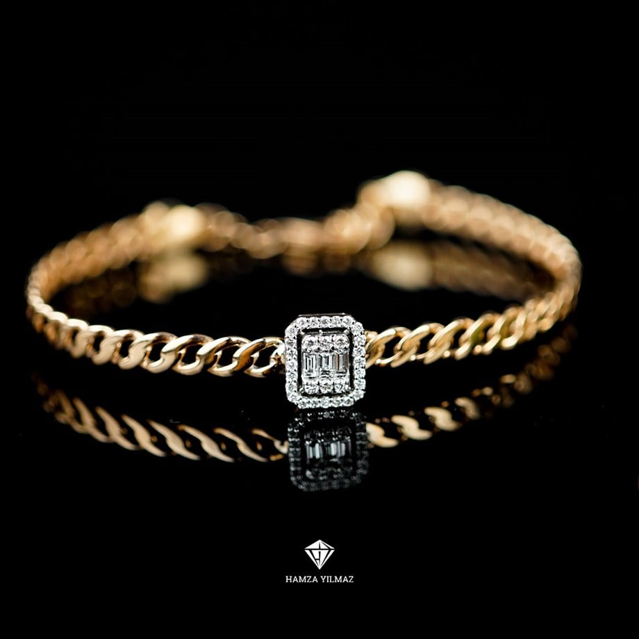 Baget Pırlanta Bilezik 0.35 CT F VS - Image 4