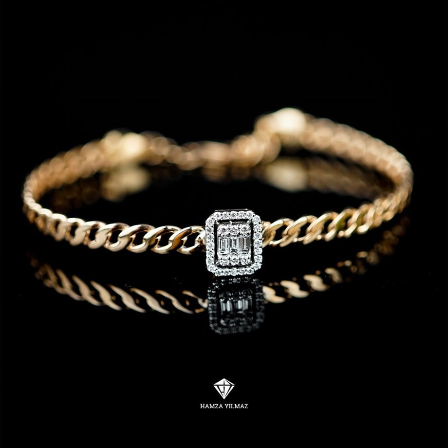 Baget Pırlanta Bilezik 0.35 CT F VS - Image 3