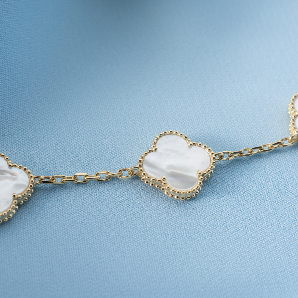 Beşli Sedef Mineli Yonca Bileklik - Image 6