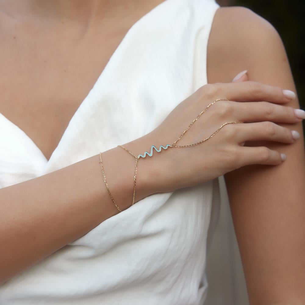 Blue Beat Altın Şahmeran Bileklik - Image 2