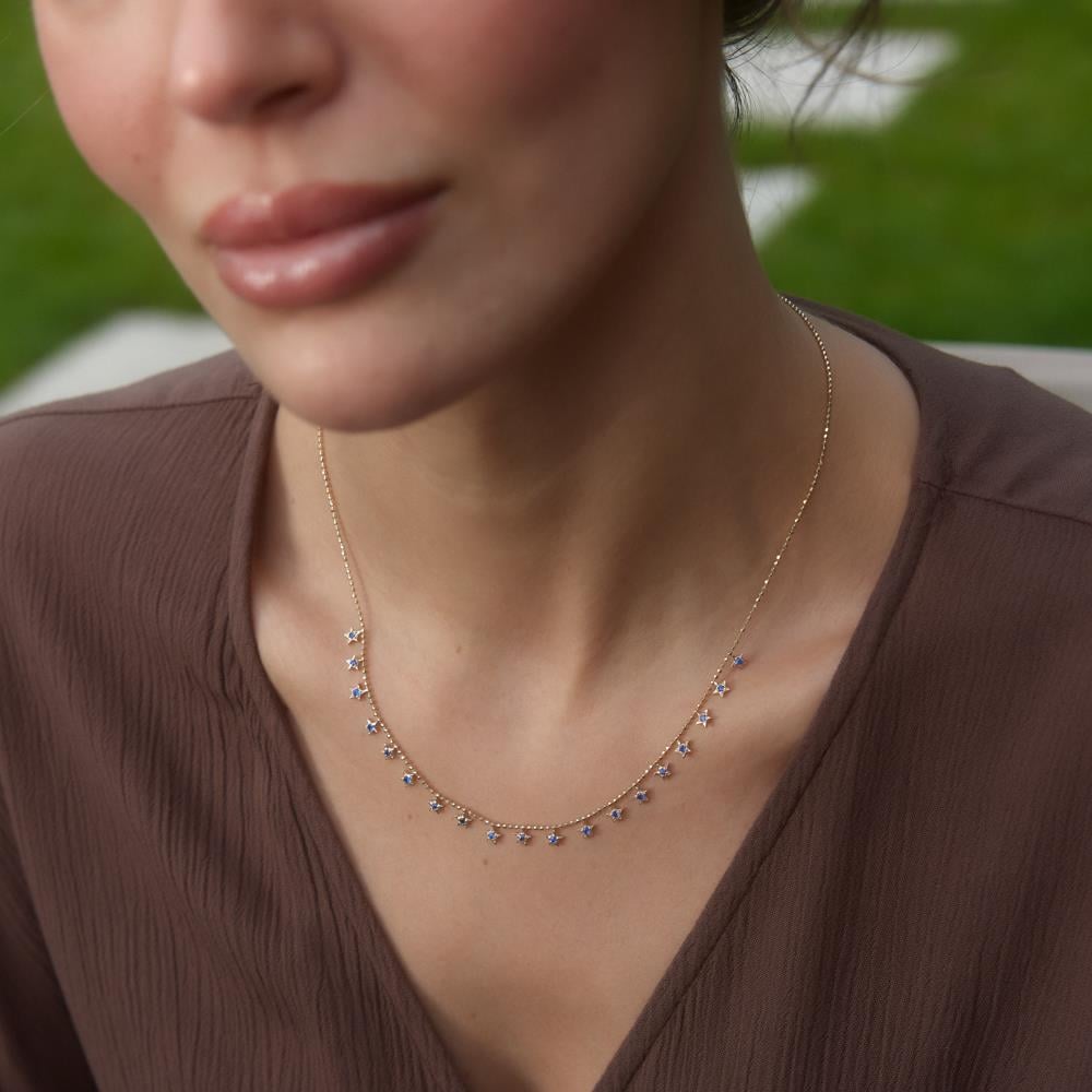 Blue Stars Altın Kolye - Image 2