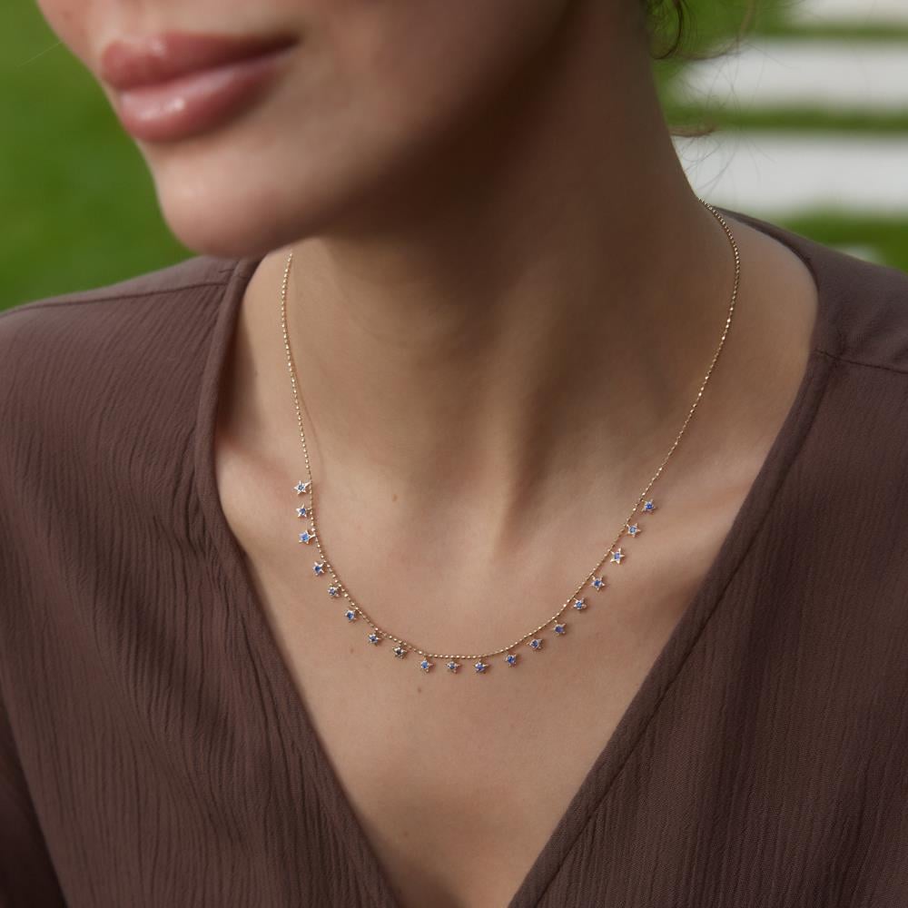 Blue Stars Altın Kolye - Image 2