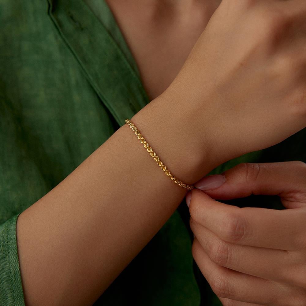 Burgu Altın Zincir Bileklik - Image 2