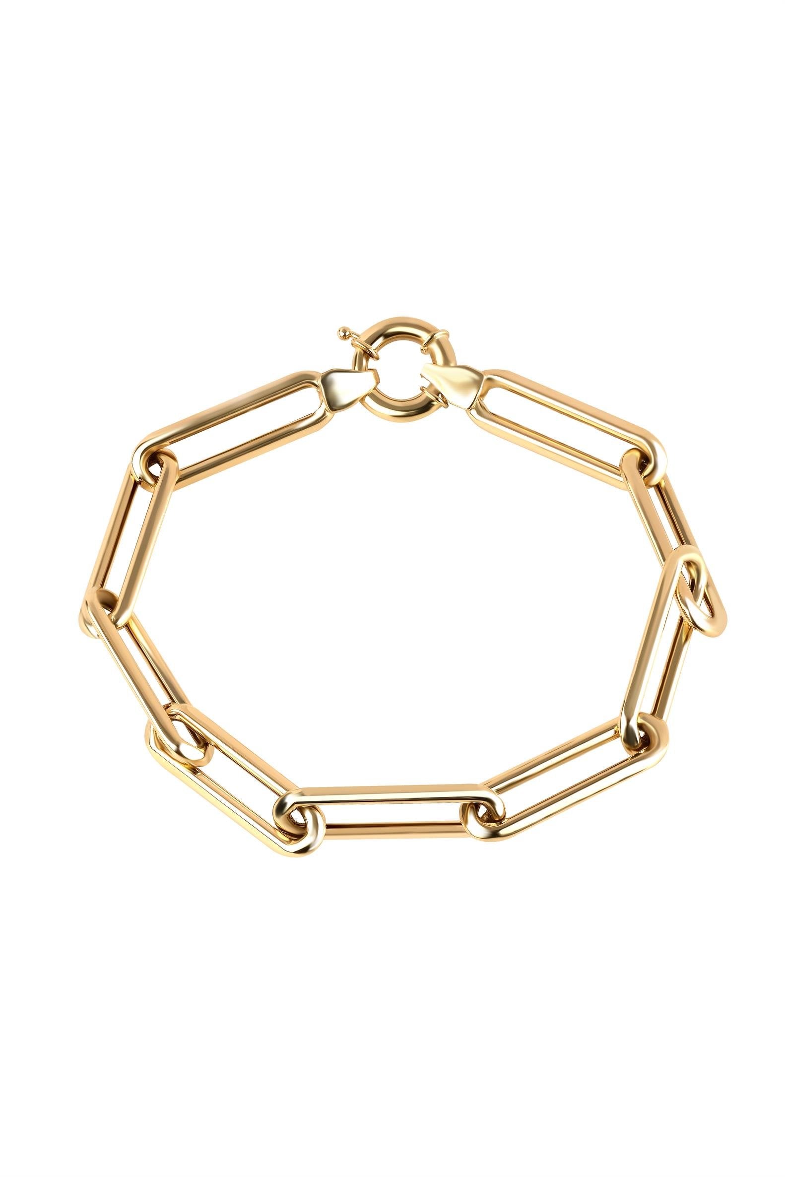 Büyük Boy Altın Ataç Zincir Bileklik - Image 1