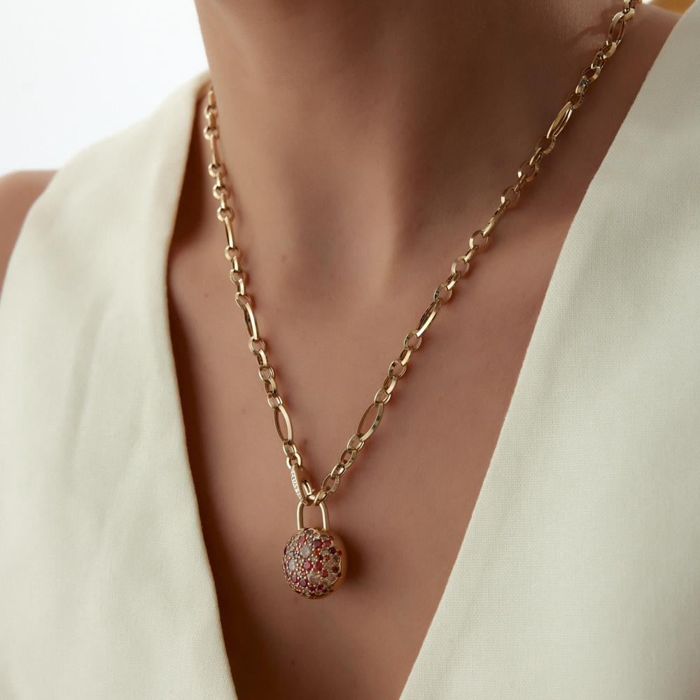 Cetaş Bir Dilek Tut Kilit Altın Kolye - Image 2