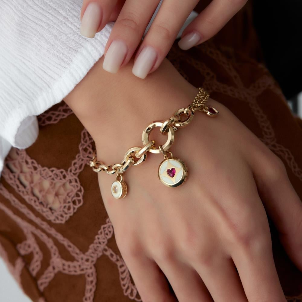 Cetaş Eterna Kalp Altın Bileklik - Image 2