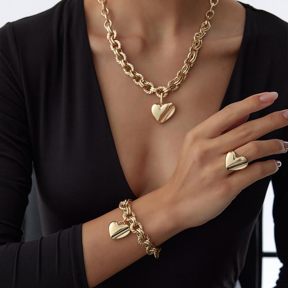 Cetaş Eterna Kalp Charm Altın Kolye - Image 2