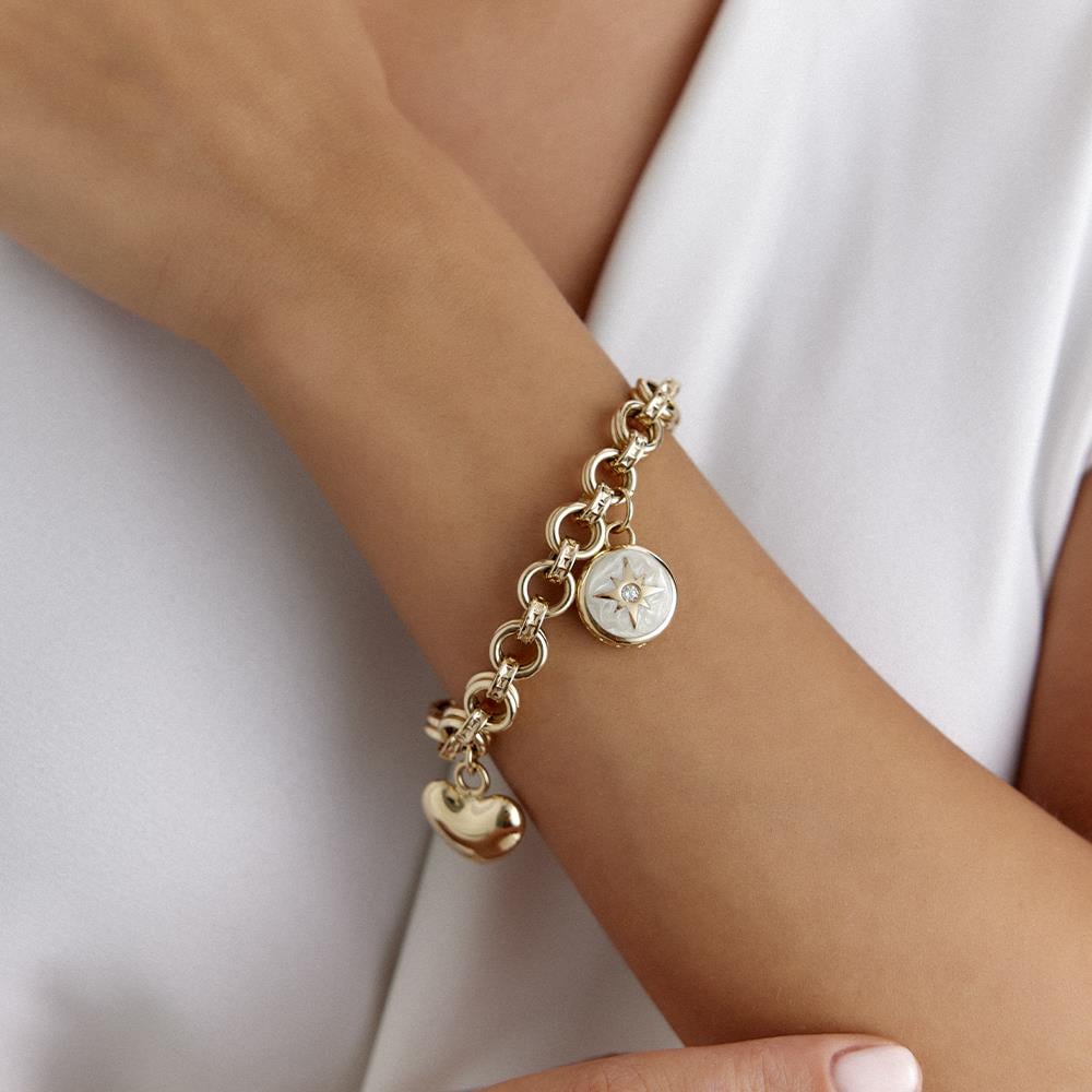 Cetaş Eterna Kutup Yıldızı Figürlü Altın Bileklik - Image 2