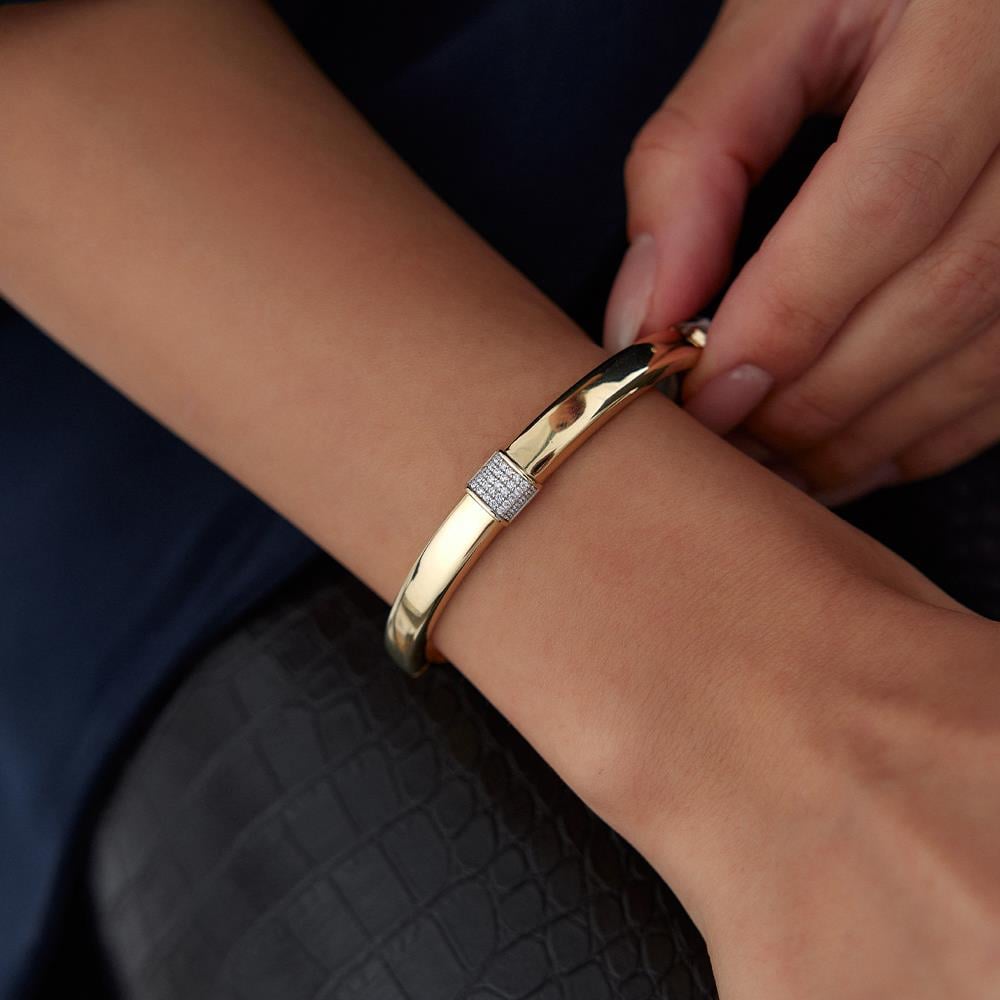 Cetaş Eterna Taşlı Altın Kelepçe - Image 2