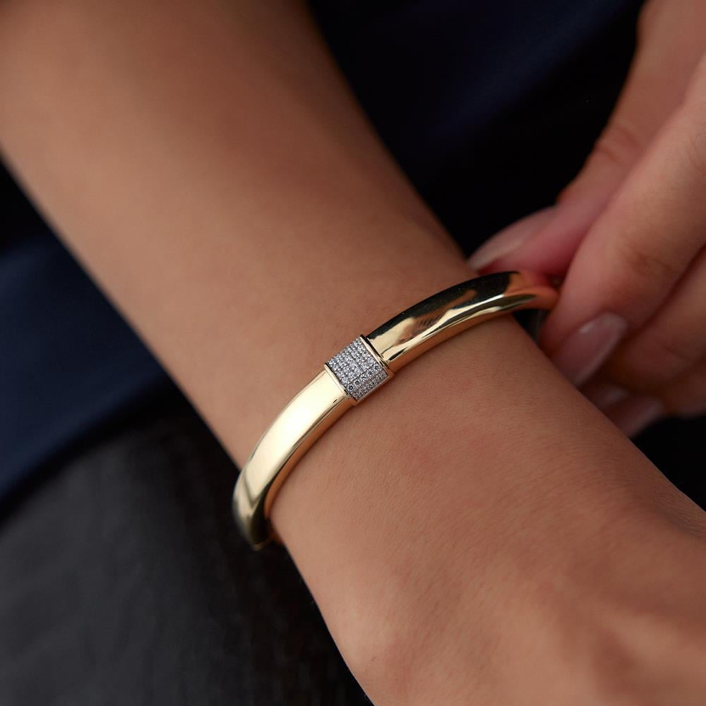 Cetaş Eterna Taşlı Altın Kelepçe - Image 2