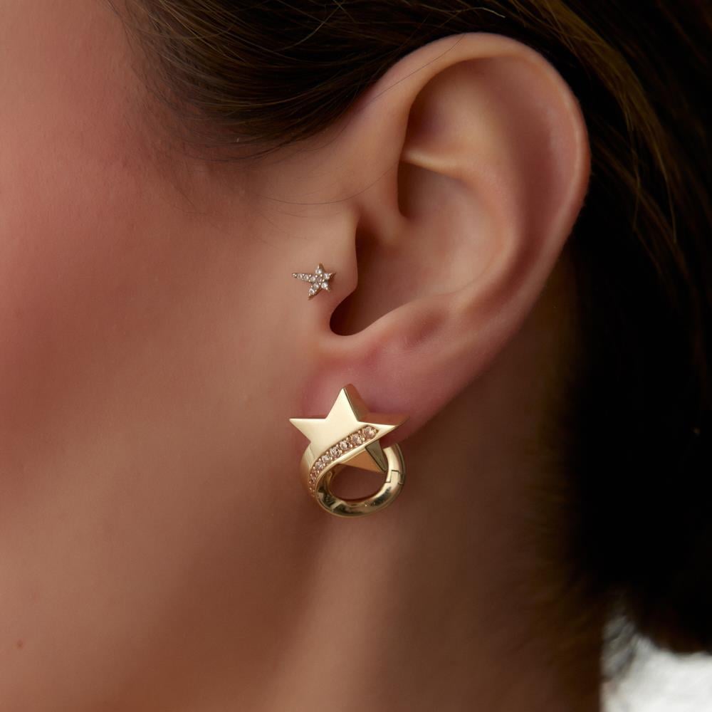 Cetaş Eterna Yıldız Altın Küpe - Image 1