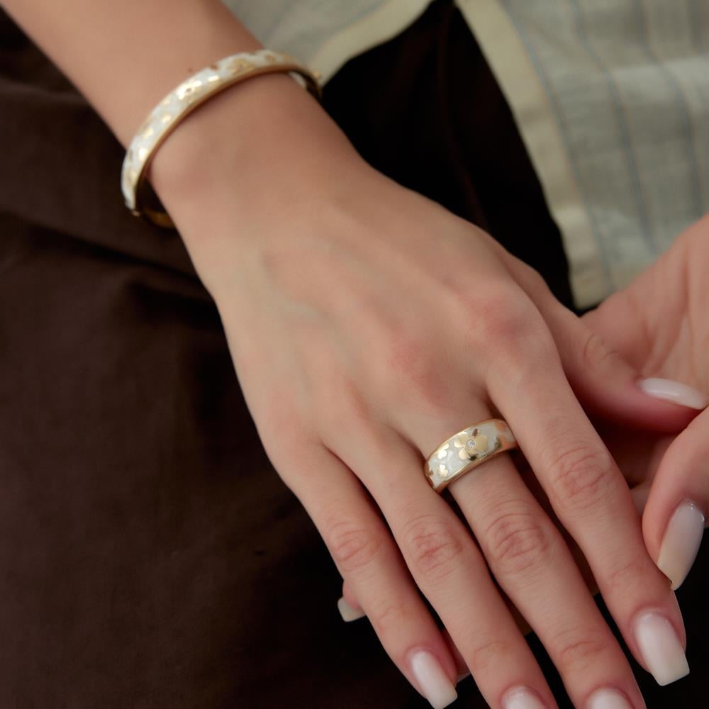 Cetaş Eterna Yonca Altın Yüzük - Image 2