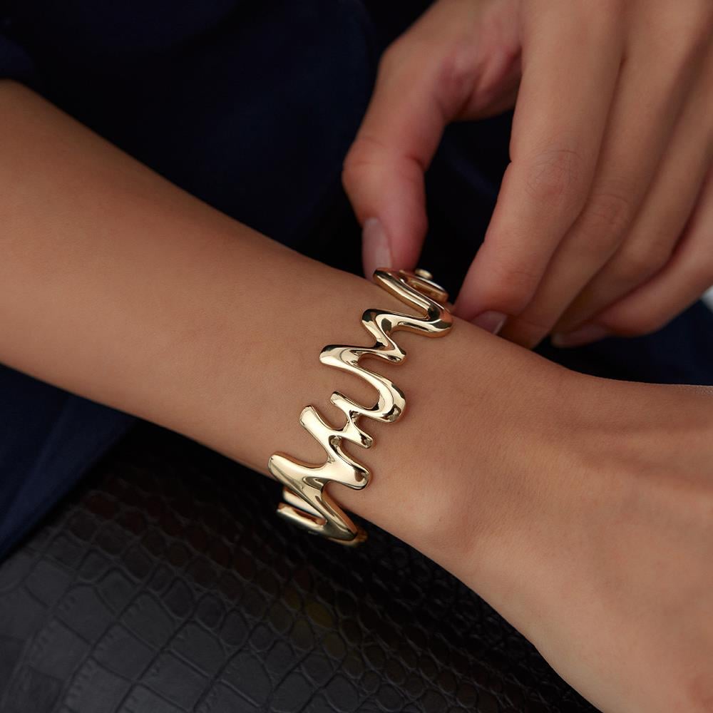 Cetaş Eterna Zigzag Altın Kelepçe - Image 2