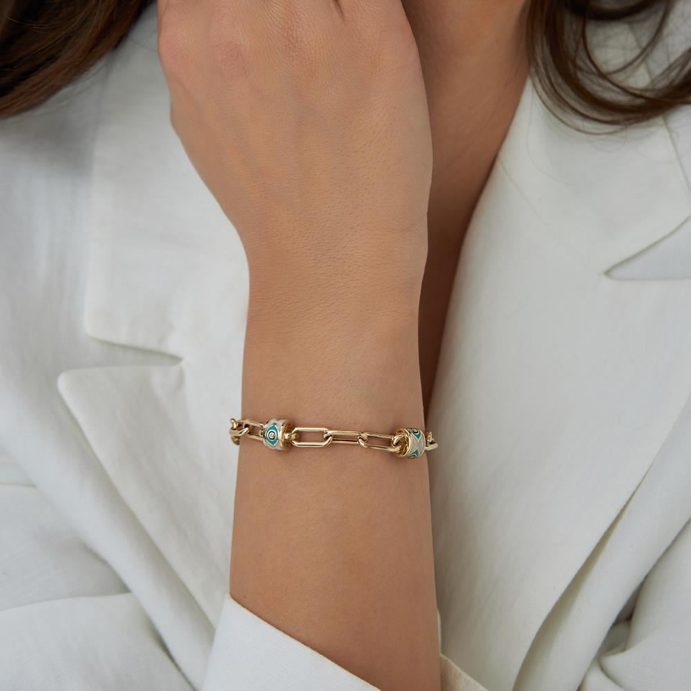 Cetaş Fortuna Üçlü Silindir Altın Bileklik - Image 2