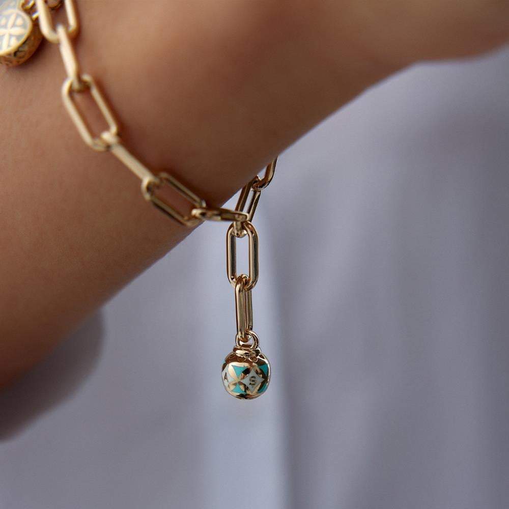 Cetaş Kalp Charm Altın Bileklik - Image 2