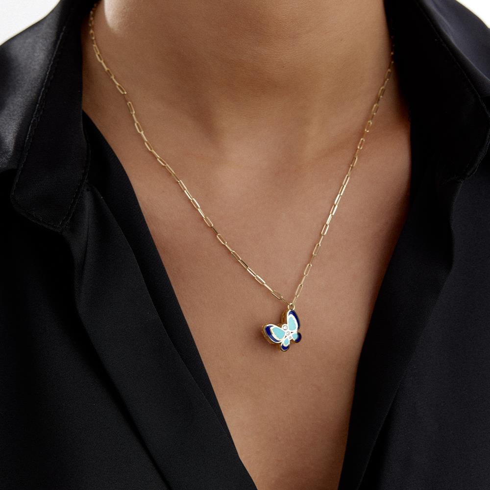 Cetaş Kelebek Altın Kolye - Image 2