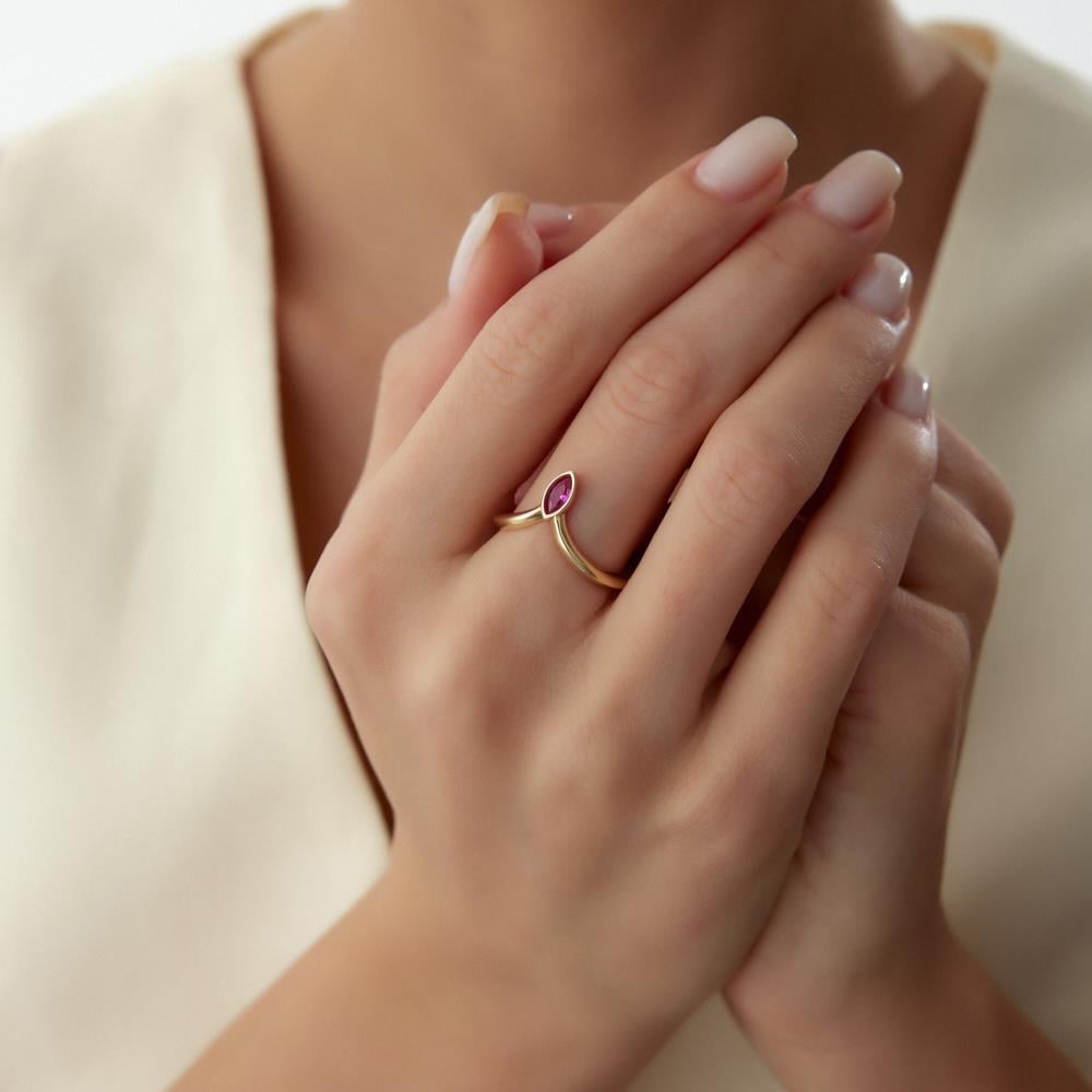 Cetaş Ruby Altın Yüzük - Image 2