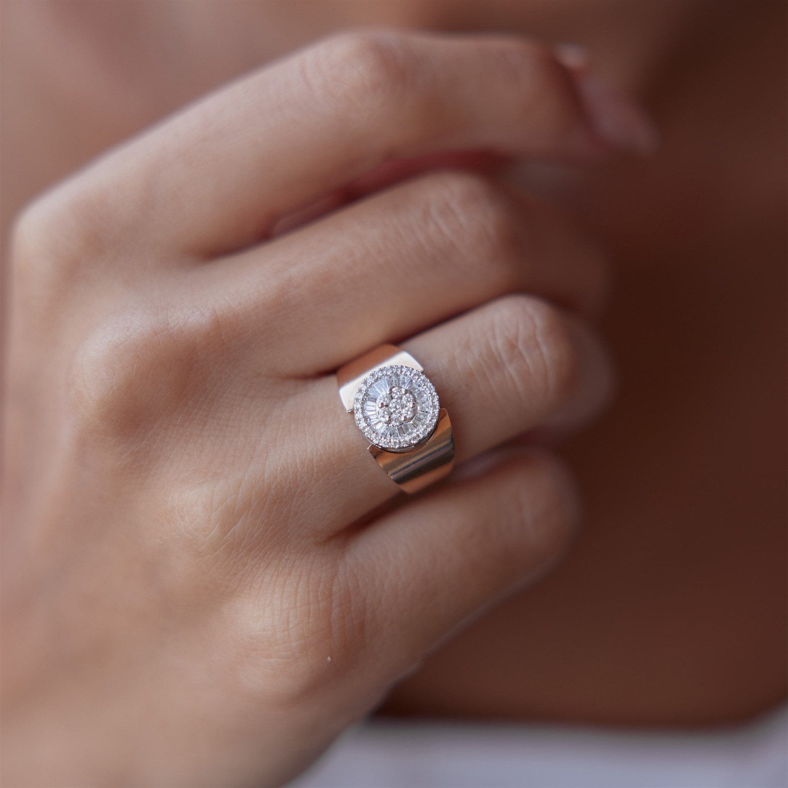 Çiçek Baget Tasarım Yüzük - Image 1