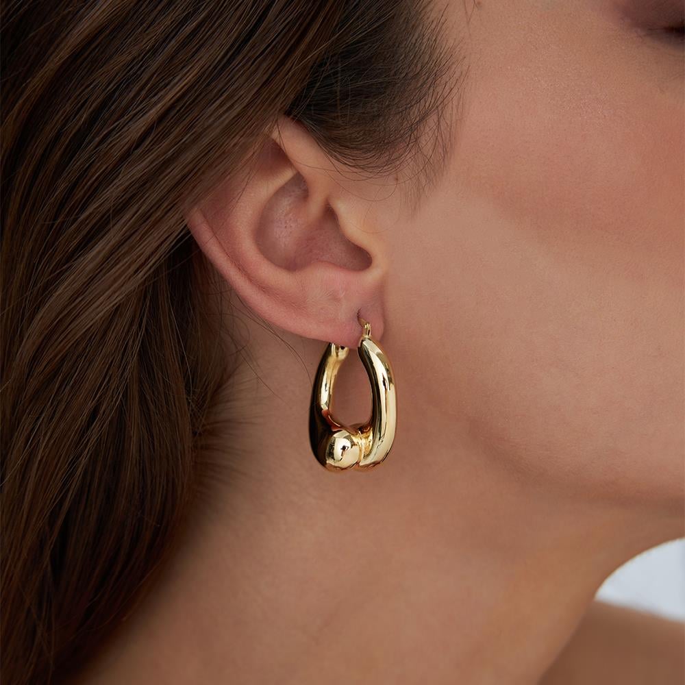 Çift Sarmal İtalyan Halka Küpe - Image 3