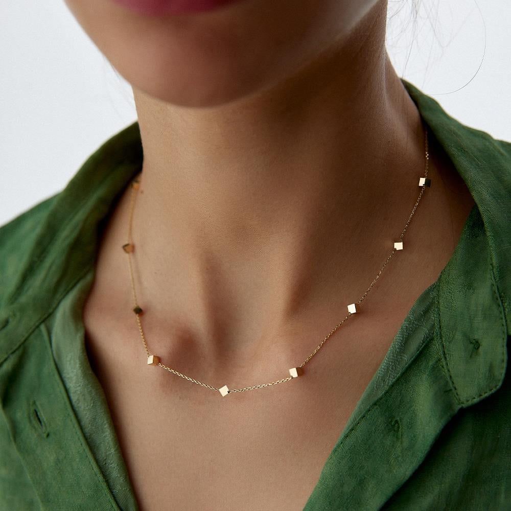 Cube Altın Kolye - Image 3