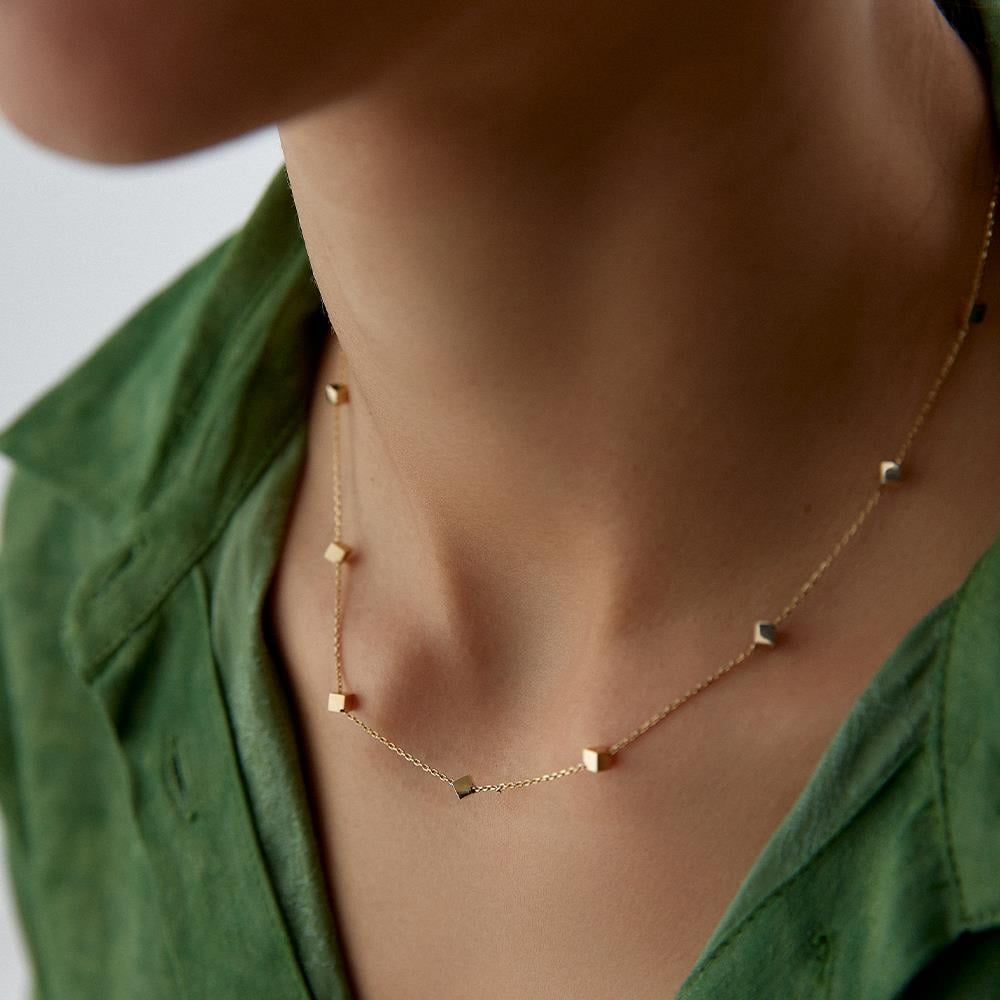 Cube Altın Kolye - Image 2